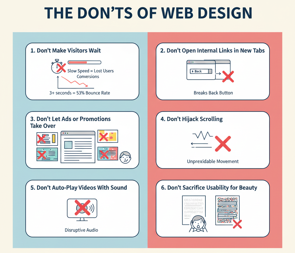 website dos and donts
